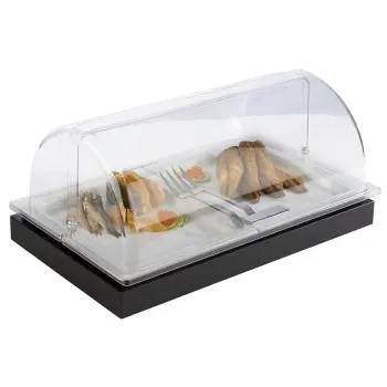 APS Tray Gastronorm 1/2 12.875" x 10.5" x 0.875" H porcelain white Frames - Case of 12