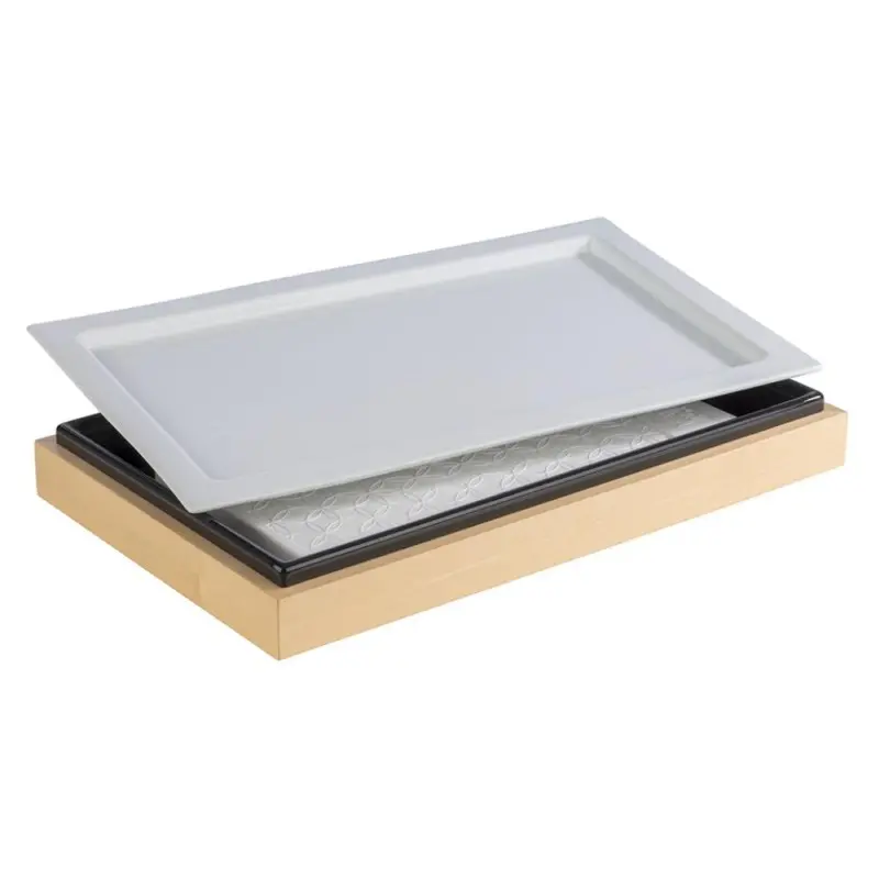 APS Tray Gastronorm 1/1 20.875" x 12.875" x 0.875" H porcelain white Frames - Case of 6 APS Tray Gastronorm 1/1 20.875" x 12.875" x 0.875" H porcelain white Frames - Case of 6