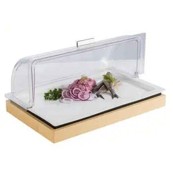 APS Tray Gastronorm 1/1 20.875" x 12.875" x 0.875" H porcelain white Frames - Case of 6