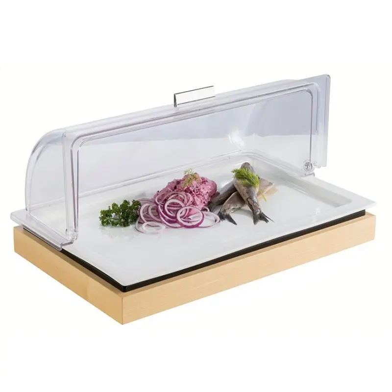 APS Tray Gastronorm 1/1 20.875" x 12.875" x 0.875" H porcelain white Frames - Case of 6 APS Tray Gastronorm 1/1 20.875" x 12.875" x 0.875" H porcelain white Frames - Case of 6