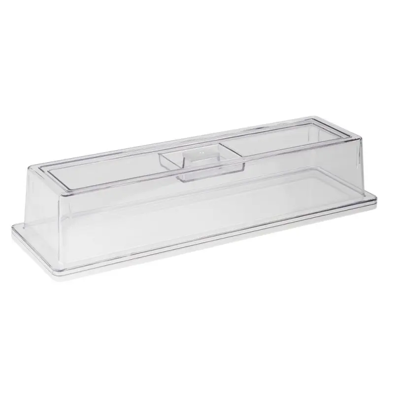 APS Cover Gastronorm 2/4 20.875" x 6.5" x 4.25" H polycarbonate clear