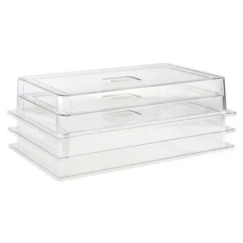 APS Cover Gastronorm 1/1 20.875" x 12.875" x 3.75" H polycarbonate clear