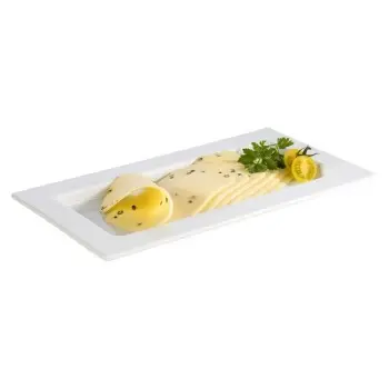 APS Tray Gastronorm 1/3 12.875" x 7" x 0.875" H porcelain white Frames - Case of 16