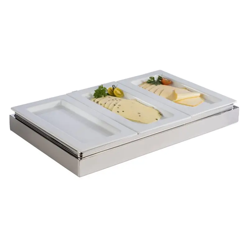 APS Tray Gastronorm 1/3 12.875" x 7" x 0.875" H porcelain white Frames - Case of 16 APS Tray Gastronorm 1/3 12.875" x 7" x 0.875" H porcelain white Frames - Case of 16