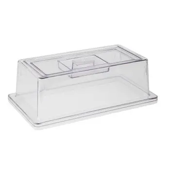 APS Cover Gastronorm 1/3 12.875" x 7" x 4.25" H polycarbonate clear