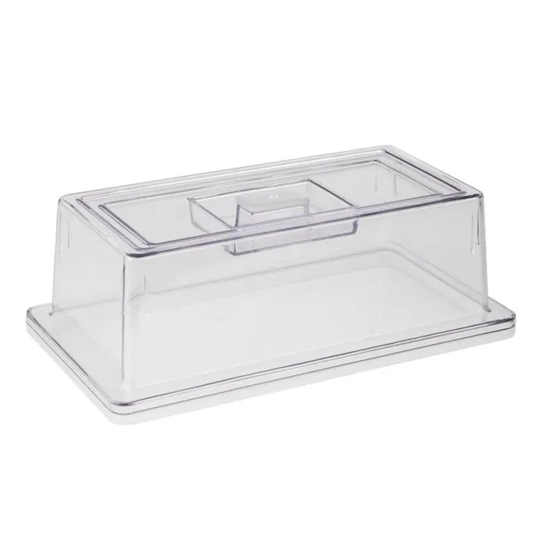 APS Cover Gastronorm 1/3 12.875" x 7" x 4.25" H polycarbonate clear APS Cover Gastronorm 1/3 12.875" x 7" x 4.25" H polycarbonate clear