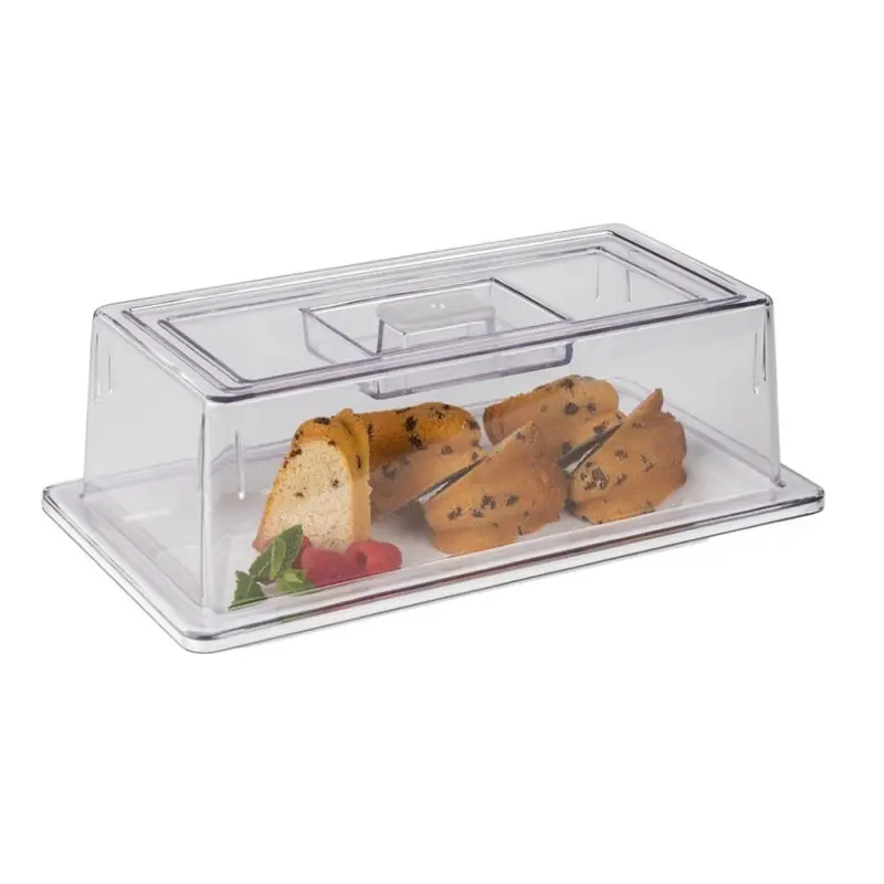 APS Cover Gastronorm 1/3 12.875" x 7" x 4.25" H polycarbonate clear APS Cover Gastronorm 1/3 12.875" x 7" x 4.25" H polycarbonate clear