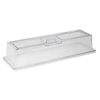 APS Cover Gastronorm 2/4 20.875" x 6.5" x 4.25" H polycarbonate clear