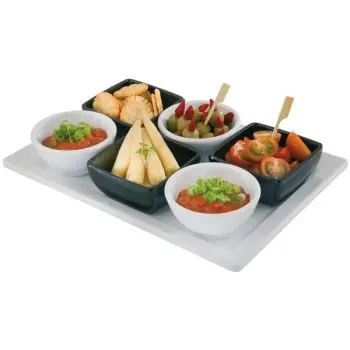 APS Tray Gastronorm 1/2 12.875" x 10.5" x 1.25" H melamine white Pure - Case of 4