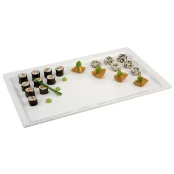 APS Tray Gastronorm 1/1 20.875" x 12.875" x 1.25" H melamine white Pure - Case of 4