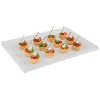 APS Tray Gastronorm 1/1 20.875" x 12.875" x 1.25" H melamine white Pure - Case of 4