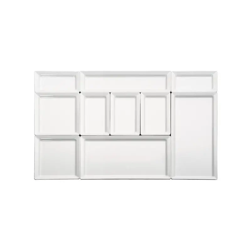 APS Tray Gastronorm 1/1 20.875" x 12.875" x 1.25" H melamine white Pure - Case of 4 APS Tray Gastronorm 1/1 20.875" x 12.875" x 1.25" H melamine white Pure - Case of 4