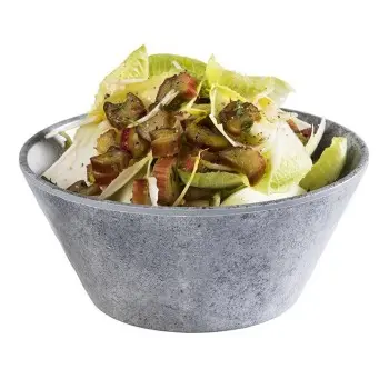 APS Bowl 17 oz. melamine patterned concrete Element - Case of 4