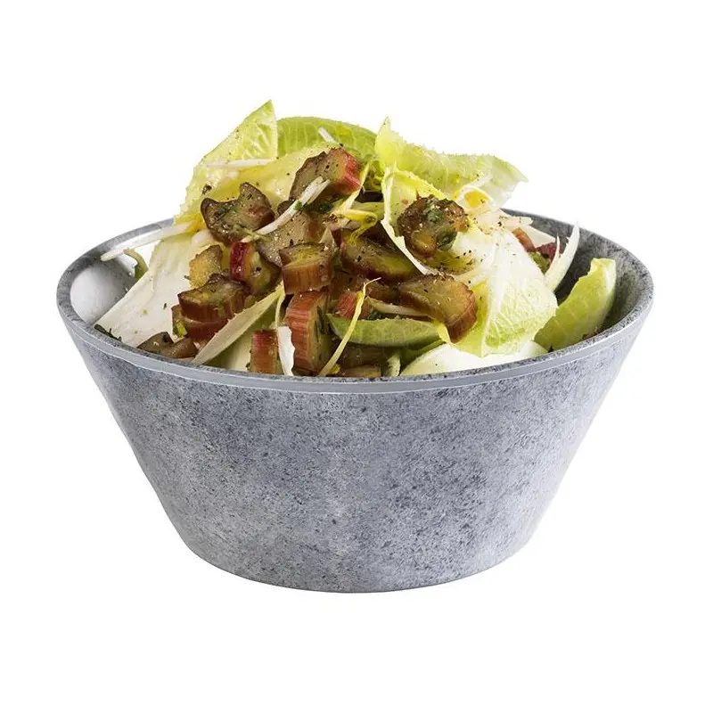 APS Bowl 17 oz. melamine patterned concrete Element - Case of 4 APS Bowl 17 oz. melamine patterned concrete Element - Case of 4