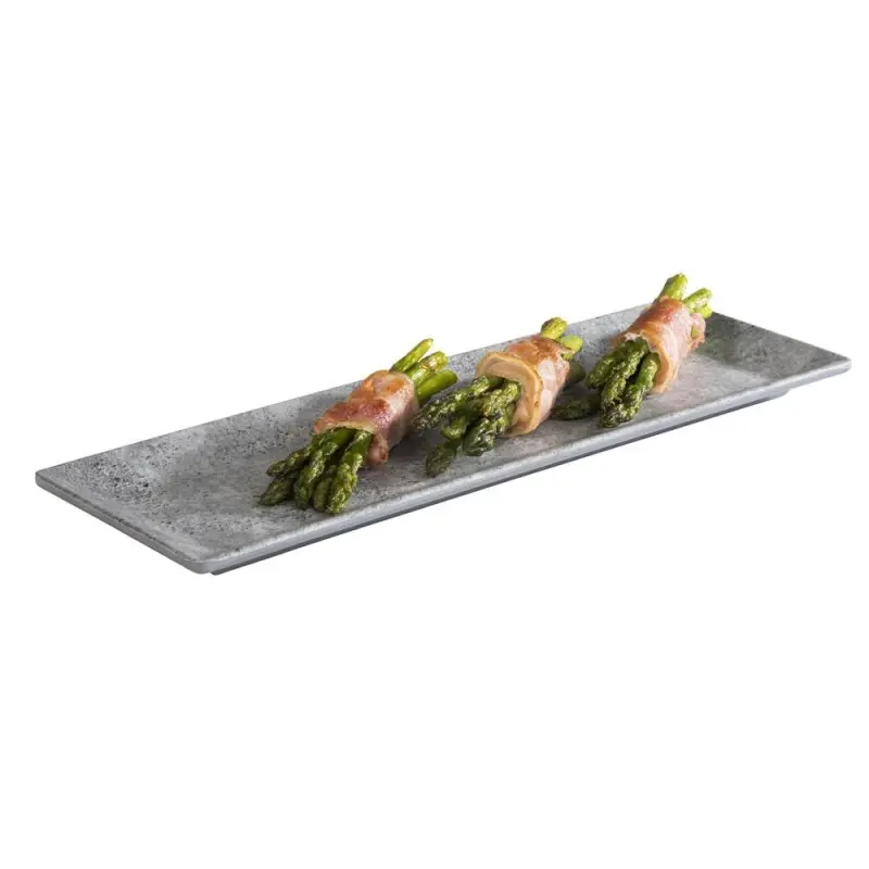 APS Tray 12.25" x 4.25" x 0.625" H melamine patterned concrete Element - Case of 6 APS Tray 12.25" x 4.25" x 0.625" H melamine patterned concrete Element - Case of 6