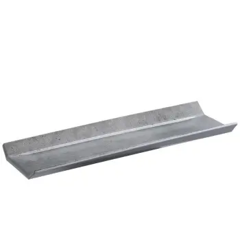 APS Tray Gastronorm 2/4 20.875" x 6.5" x 1.5" H melamine dark patterned concrete Element - Case of 4