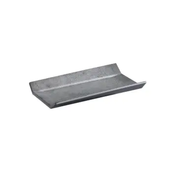 APS Tray Gastronorm 1/3 12.875" x 7" x 1.5" H melamine dark patterned concrete Element - Case of 6