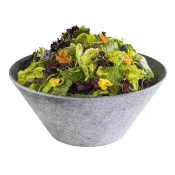 APS Bowl 101.5 oz. melamine patterned concrete Element - Case of 6