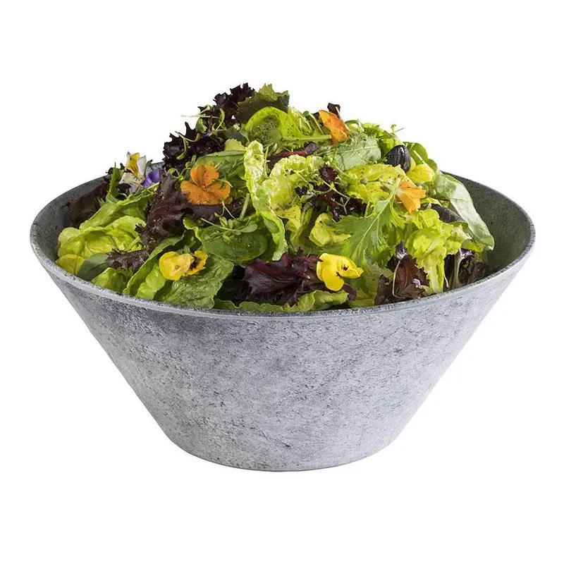 APS Bowl 101.5 oz. melamine patterned concrete Element - Case of 6 APS Bowl 101.5 oz. melamine patterned concrete Element - Case of 6