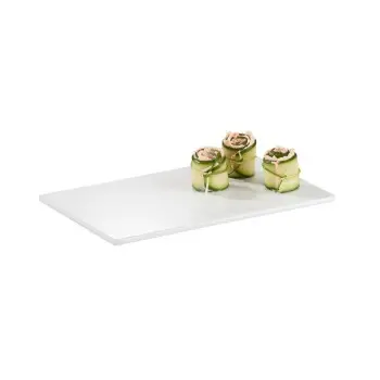 APS Tray Gastronorm 1/4 10.5" x 6.5" x 0.625" H melamine white Zero - Case of 5