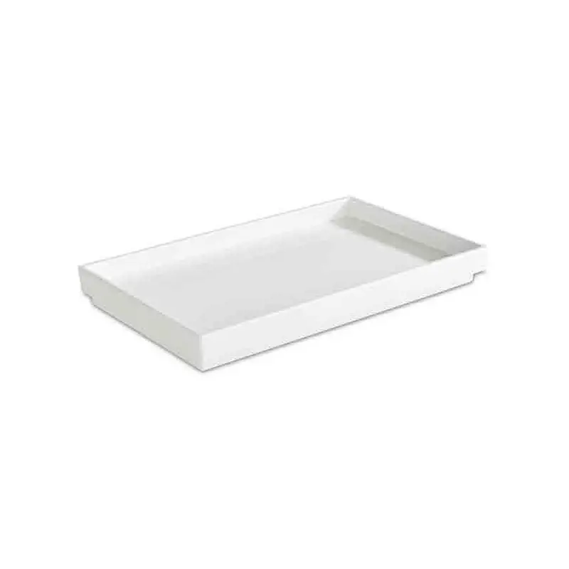 APS Tray Gastronorm 1/4 10.5" x 6.5" x 1.25" H melamine white Asia Plus - Case of 6