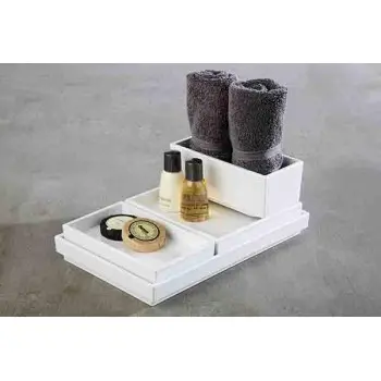 APS Tray Gastronorm 1/4 10.5" x 6.5" x 1.25" H melamine white Asia Plus - Case of 6