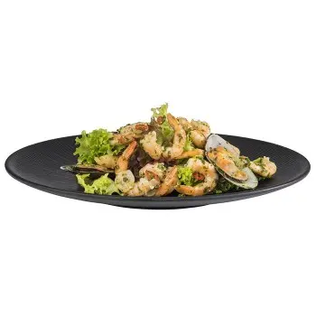 APS Nero Plate 13" melamine black - Case of 6