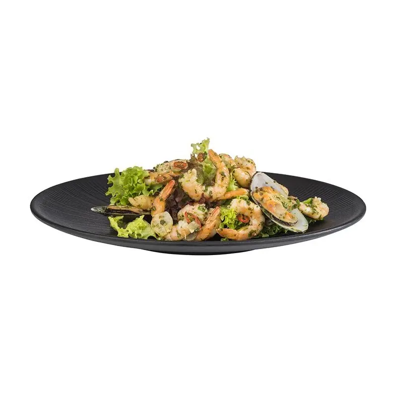 APS Nero Plate 13" melamine black - Case of 6