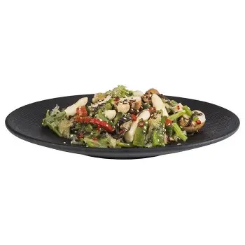APS Nero Plate 10.25" melamine black - Case of 6