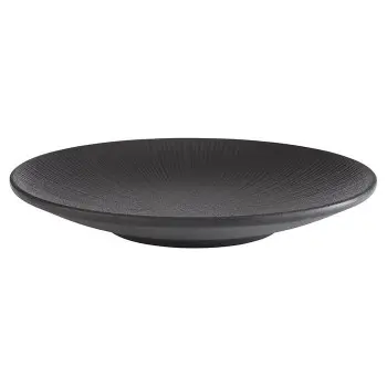 APS Nero Plate 8.25" melamine black - Case of 6