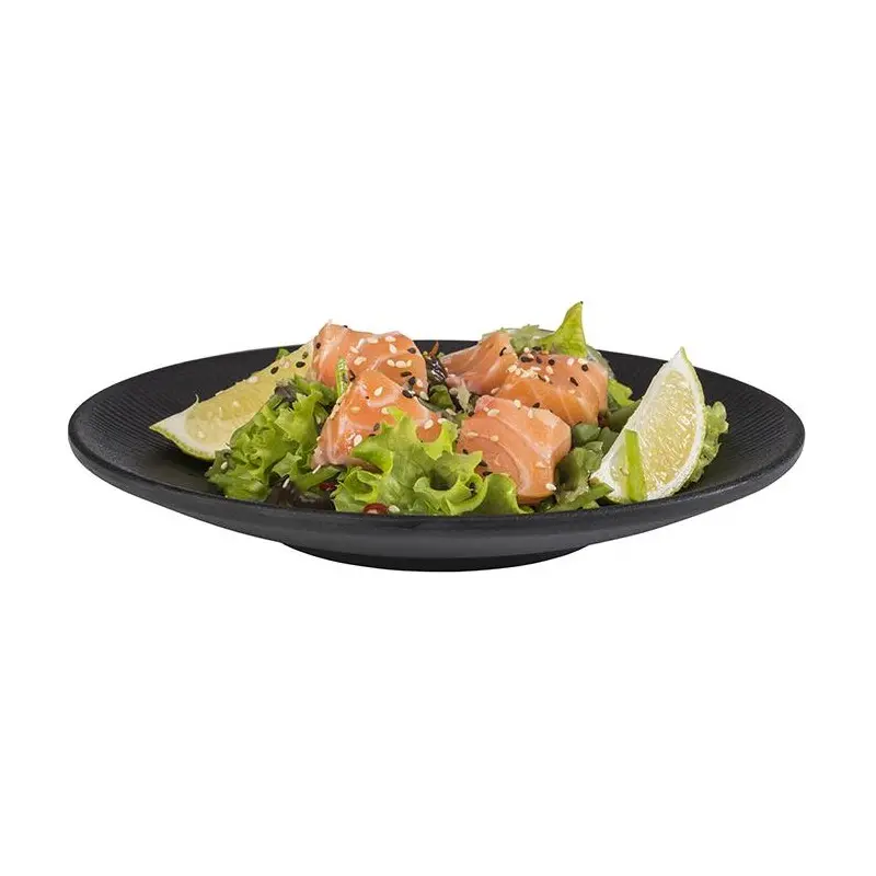 APS Nero Plate 8.25" melamine black - Case of 6