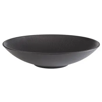 APS Nero Ramen Bowl 74 oz. melamine black - Case of 6