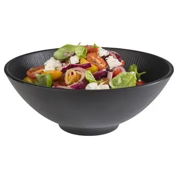 APS Nero Bowl 57 oz. melamine black - Case of 6