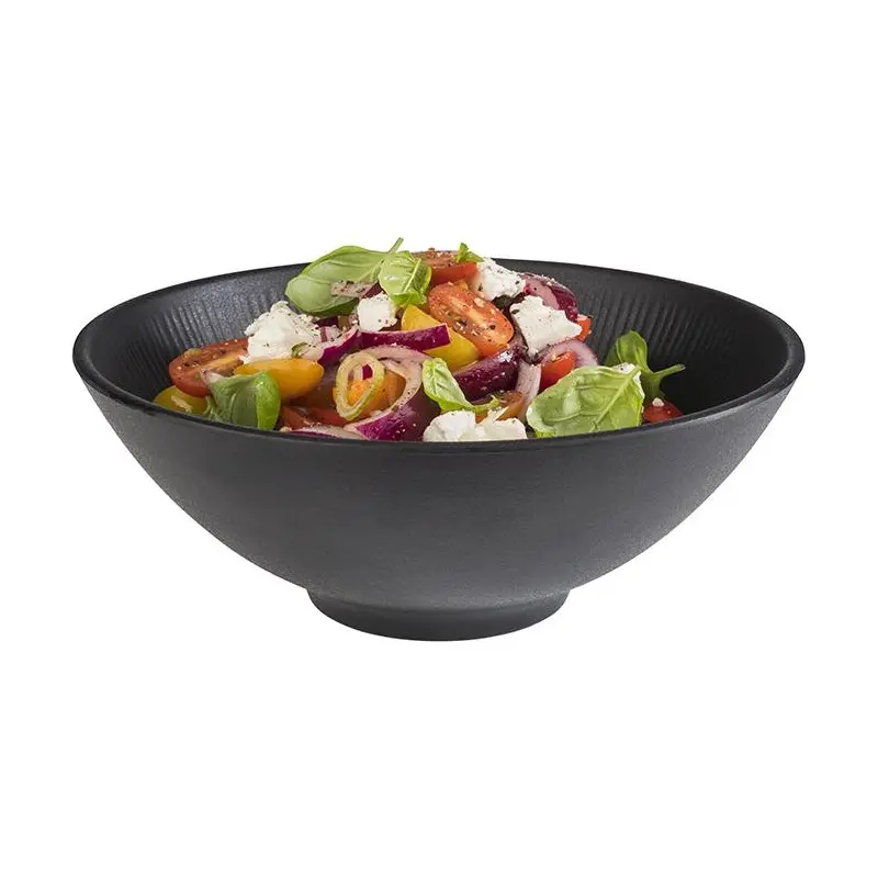 APS Nero Bowl 57 oz. melamine black - Case of 6