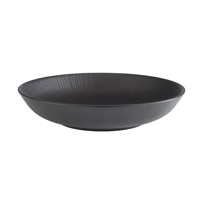 APS Nero Bowl 27 oz. melamine black - Case of 6