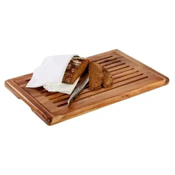 APS Bread Station Cutting Board 20.875" x 12.875" x 1" acacia caramel Akazia - Case of 6