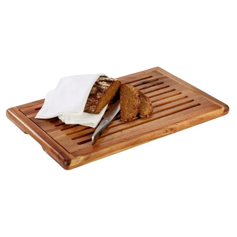 APS Bread Station Cutting Board 20.875" x 12.875" x 1" acacia caramel Akazia - Case of 6 APS Bread Station Cutting Board 20.875" x 12.875" x 1" acacia caramel Akazia - Case of 6