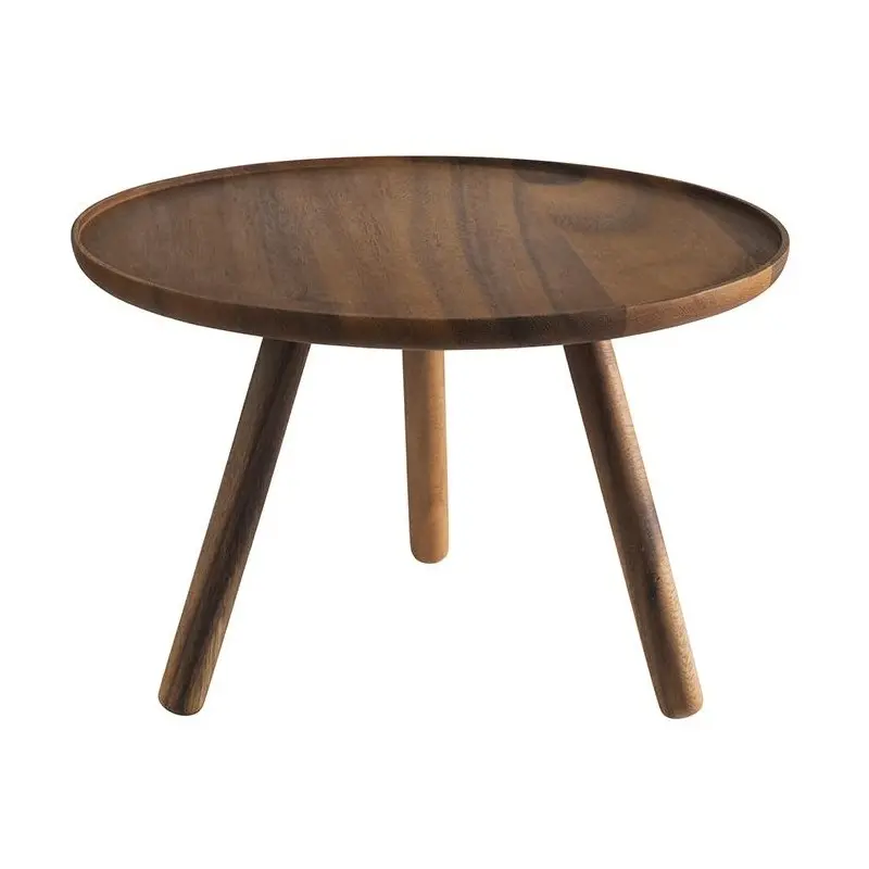 APS Buffet Stand 12" dia. x 7.875" H acacia