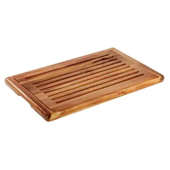 APS Bread Station Cutting Board Gastronorm 1/1 20.875" x 12.875" x 1" acacia caramel - Case of 6