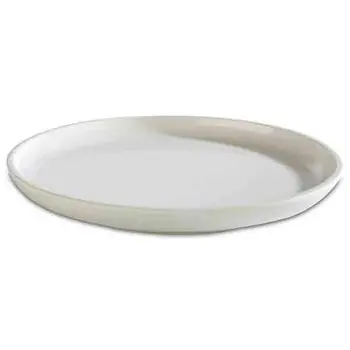 APS Plate 6.375" dia. x 0.875" H melamine white Asia Plus