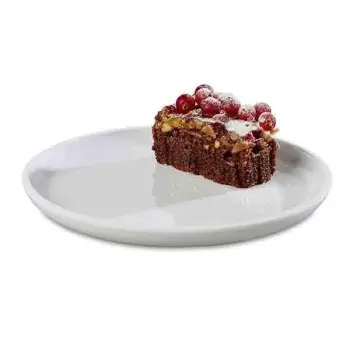 APS Plate 6.375" dia. x 0.875" H melamine white Asia Plus