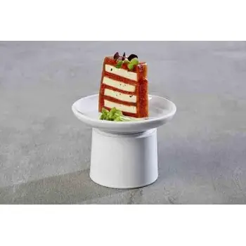 APS Plate 4.375" dia. x 0.875" H melamine white Asia Plus - Case of 72