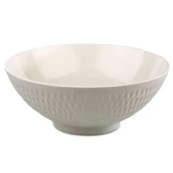 APS Rice Bowl 37.25 oz. melamine cream/taupe Asia Plus - Case of 12