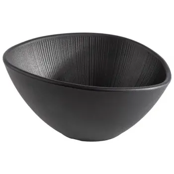 APS Nero Bowl 16.9 oz. melamine black - Case of 6