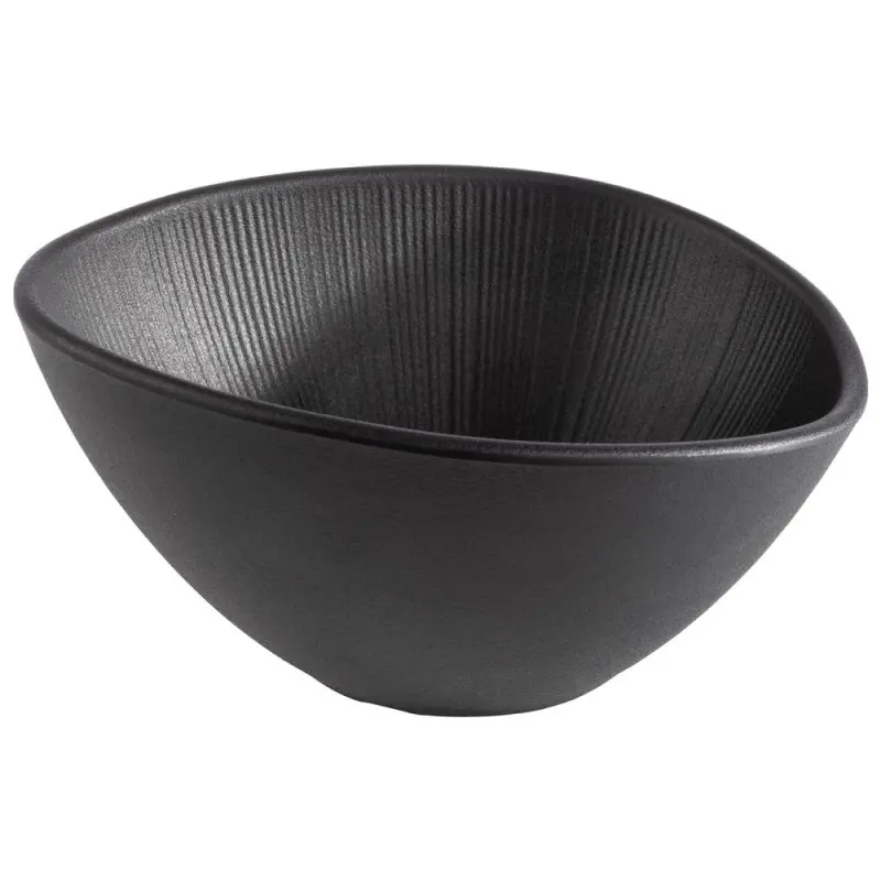 APS Nero Bowl 16.9 oz. melamine black - Case of 6