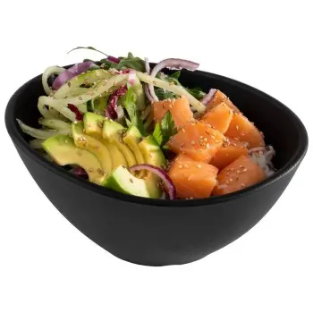 APS Nero Bowl 16.9 oz. melamine black - Case of 6