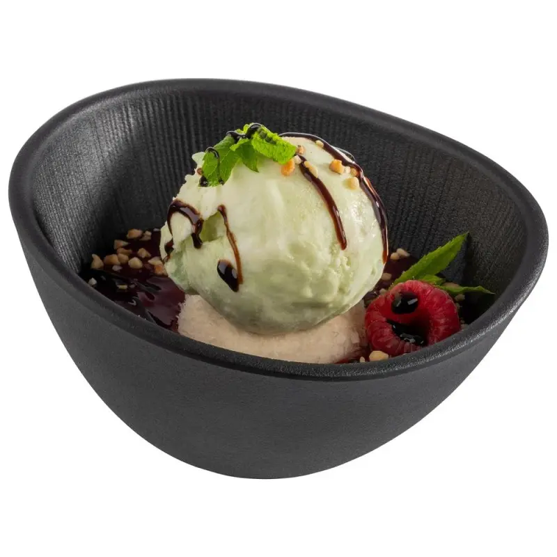 APS Nero Bowl 10 oz. melamine black - Case of 6