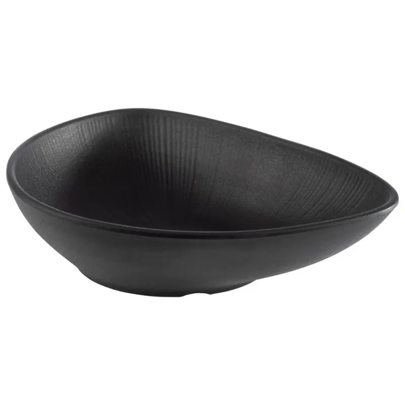 APS Nero Bowl 27 oz. melamine black - Case of 6