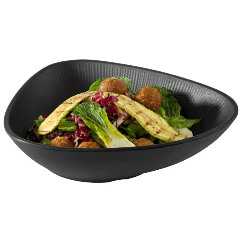 APS Nero Bowl 27 oz. melamine black - Case of 6