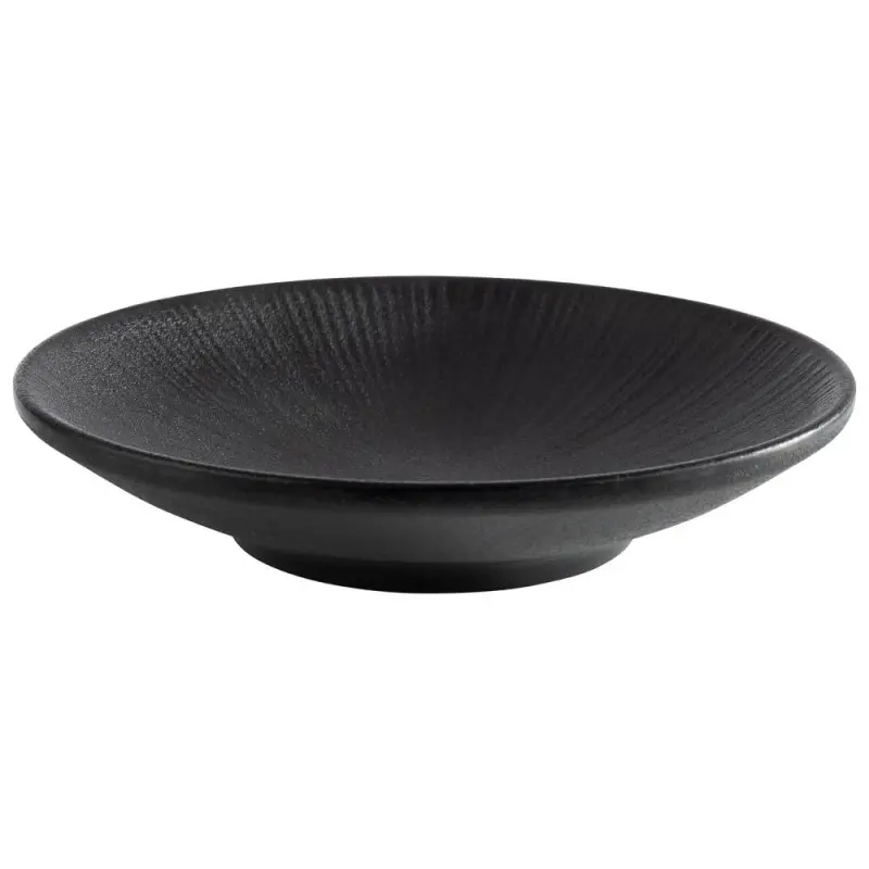 APS Nero Plate 6" melamine black - Case of 12